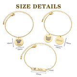 Personalized Pet Name Bracelet Stainless Steel Engraved Animal Avatar Bracelet