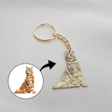 Animal Shape Stainless Steel Keychain Jewelry for Men Women Key Ring