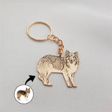 Animal Shape Stainless Steel Keychain Jewelry for Men Women Key Ring