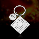 Anniversary Calendar Keychain - Husband Boyfriend Gift