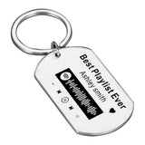 Anniversary Music Keyring, Spotify Code KeyChain