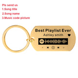 Anniversary Music Keyring, Spotify Code KeyChain