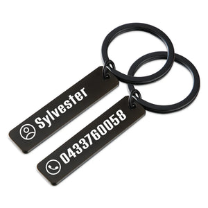 Anti-lost Keychain Personalized Keyring For Car Name For Men Women Gift