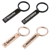 Anti-lost Keychain Personalized Keyring For Car Name For Men Women Gift