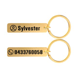 Anti-lost Keychain Personalized Keyring For Car Name For Men Women Gift