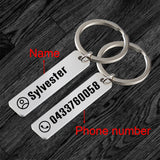 Anti-lost Keychain Personalized Keyring For Car Name For Men Women Gift