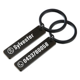 Anti-lost Keychain Personalized Keyring For Car Name For Men Women Gift