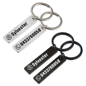 Anti-lost Keychain Personalized Keyring For Car Name For Men Women Gift