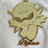 Cartoon Character Name Pendant Necklace for Kids