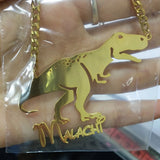 Cartoon Character Name Pendant Necklace for Kids