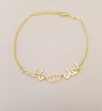 Personalized Arabic Name Bracelet, Arabic Couple Gift