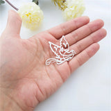 Arabic Calligraphy Necklace Bird Shape Personalized Name Pendant