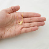 Arabic Calligraphy Pendant Allah Necklace 18k Plated Islamic Jewelry