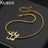 Arabic Couple Names Bracelet Stainless Steel Square Pearl Chain Bangle