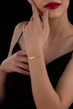 Arabic Name Bracelet for Women Stainless Steel Personalized Wrist Chain