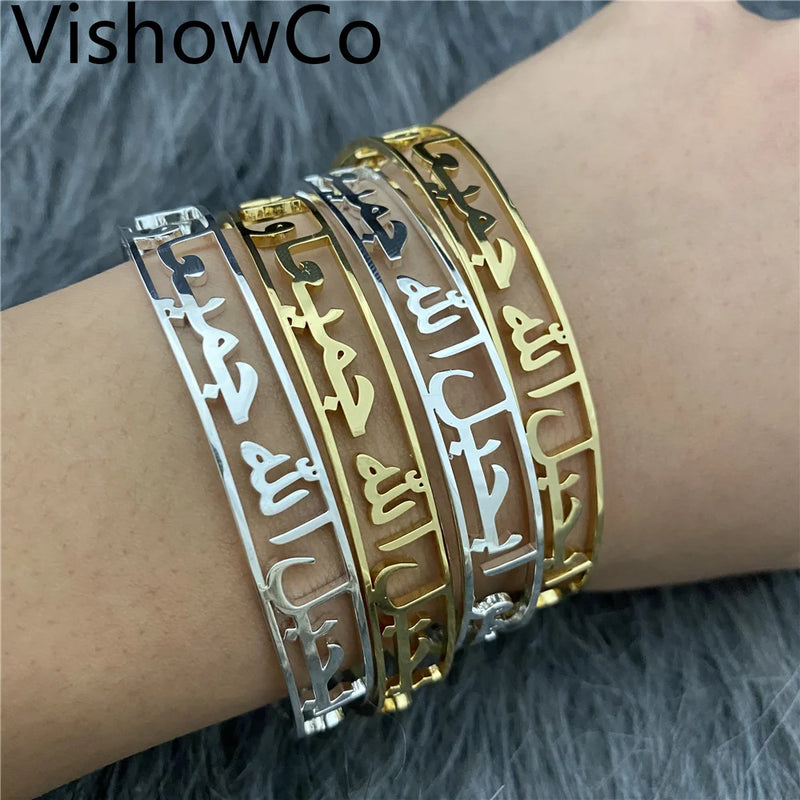 Personalized Arabic Name Bracelet Stainless Steel for Women Men
