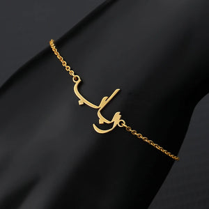 Arabic Name Bracelet Stainless Steel Personalized Bangle Charm Jewelry