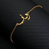 Arabic Name Bracelet Stainless Steel Personalized Bangle Charm Jewelry