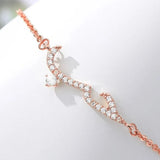 Arabic Name Bracelet Women Personalized Stainless Steel Love Pendant Jewelry