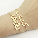 Arabic Name Bracelet Personalized Handwriting Pulseira Feminina Women Girls