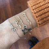 Arabic Initial Name Bracelet Personalized Bangle Stainless Steel Gift