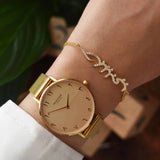 Arabic Name Bracelet With Diamond Islamic Jewelry