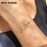 Arabic Name Bracelet for Women Stainless Steel Personalized Letter Choker