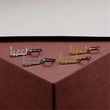 Arabic Name Earrings for Women Personalized Drop Namplate Dangler