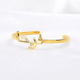 Arabic Name Bangles Bracelets Stainless Steel Personalized Islamic Jewelr