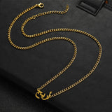 Arabic Name Necklace Plated Personalized Stainless Steel 3mm Wide Chain