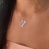 Arabic Name Necklace Personalized Font Pendant Necklace Stainless Steel Chain