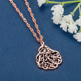 Arabic Name Necklace Personalized Stainless Steel Allah Shahada Pendant