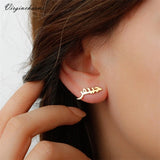 Arabic Name Stud Earrings for Women Personalized Stainless Steel Accessories