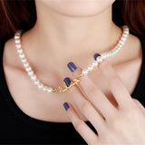 Arabic Pearl Necklace Islam Name Pearl Necklaces Women Personalized Jewelry