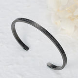 Arabic Name Bracelet Engraved Ayatul Kursi Cuff Stainless Steel Islam Muslim