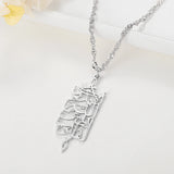Arbic Name Necklace Stainless Steel Personalized Pendant