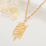 Arbic Name Necklace Stainless Steel Personalized Pendant