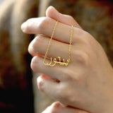 Custom Name Necklace for Women Stainless Steel Pendant