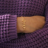 Armenian Name Bracelet | Personalized Minimalist Jewelry