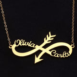 Arrow Name Necklace Personalized Stainless Steel Jewelry Gift