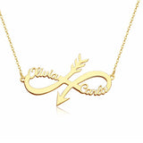 Arrow Name Necklace Personalized Stainless Steel Jewelry Gift