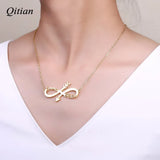Arrow Name Necklace Personalized Stainless Steel Jewelry Gift