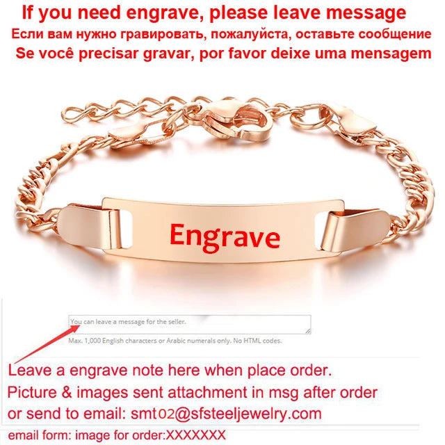 Personalized Name Bar Baby Bracelet, Stainless Steel, Newborn Gift