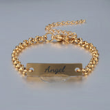 Personalized Name Baby Bracelet Stainless Steel Born Baby Gift