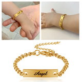 Personalized Name Baby Bracelet Stainless Steel Born Baby Gift
