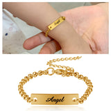 Personalized Name Baby Bracelet Stainless Steel Born Baby Gift