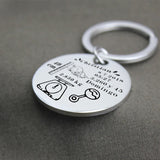 Personalized Baby Keychain Date of Birth Weight Time Height