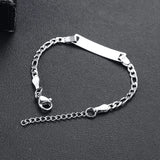 Personalized Baby Name Bracelet Stainless Steel Adjustable ID Bracelet