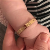 Personalized Baby Name Bracelet Stainless Steel Adjustable