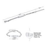 Personalized Baby Name Bracelet Stainless Steel Adjustable ID Bracelet